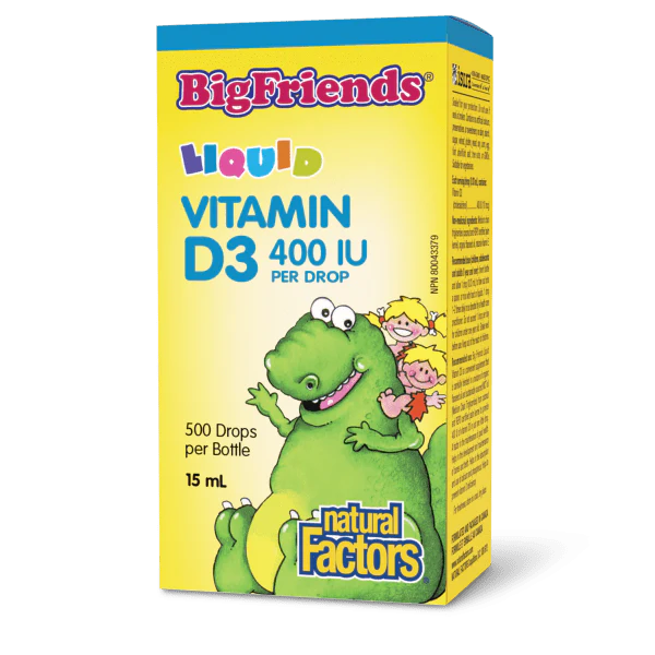 Kids' Liquid Vitamin D3 400 IU