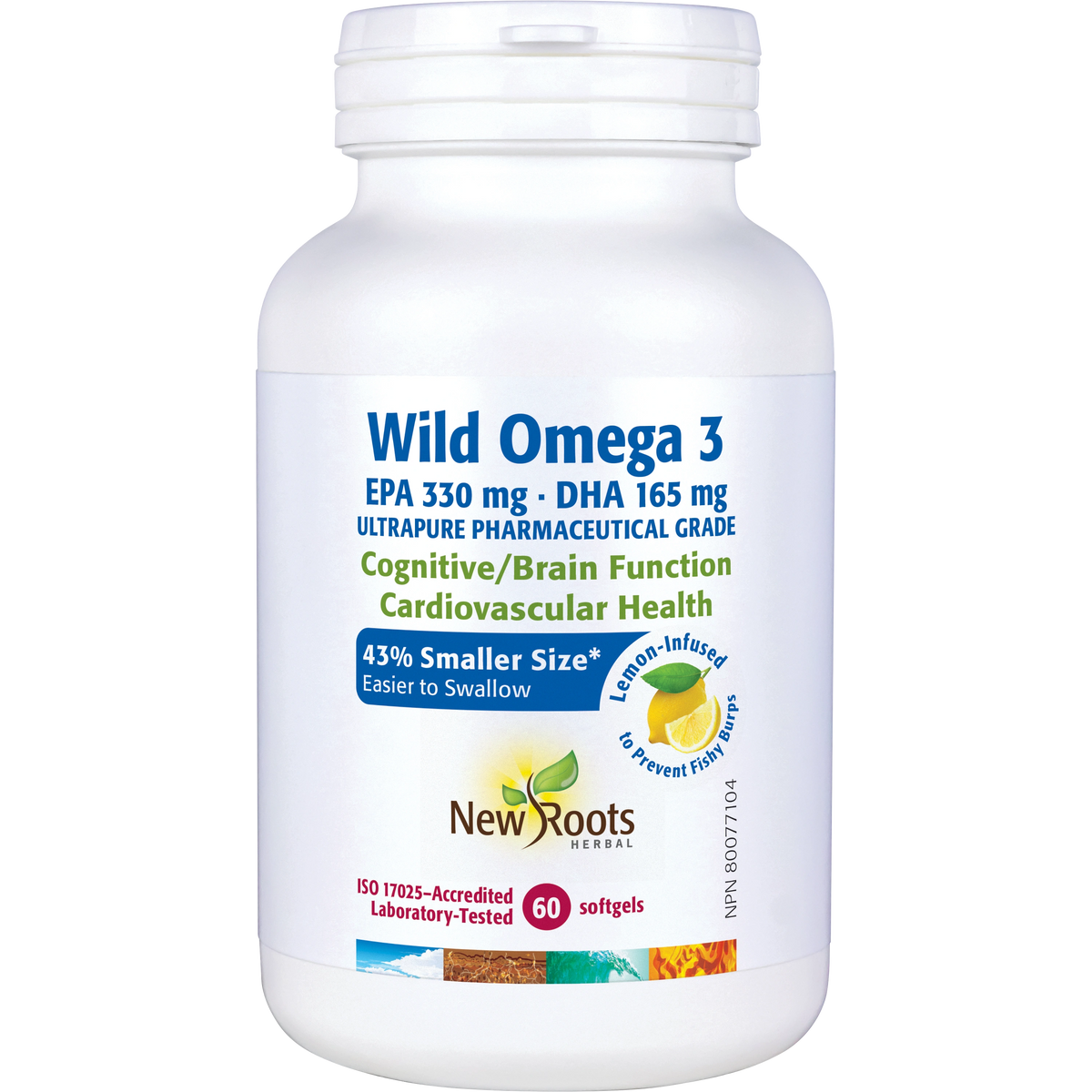 Wild Omega 3 Softgels - Lemon Flavour