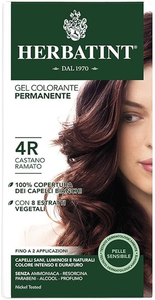Permanent Hair Color Gel 4R Copper Chestnut