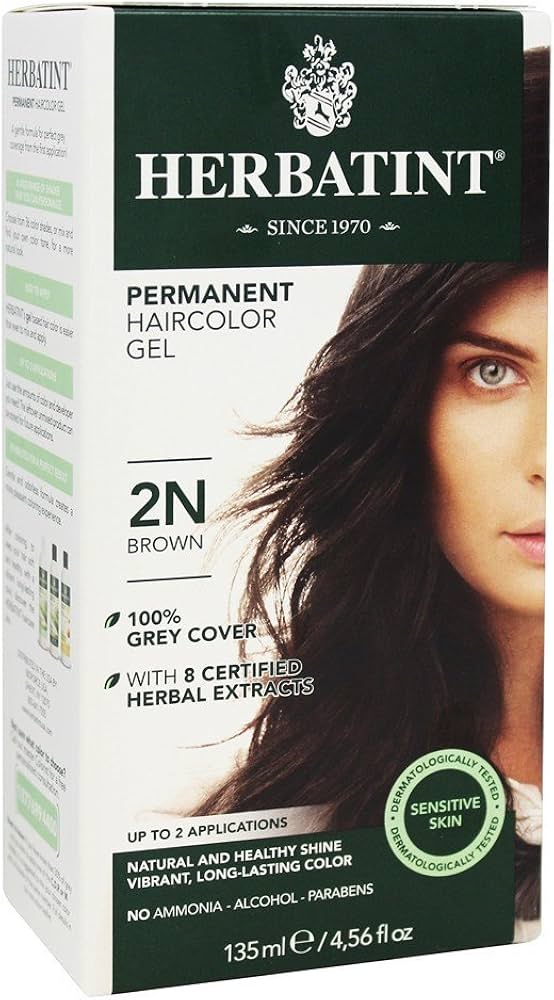 Permanent Hair Color Gel 2N Brown