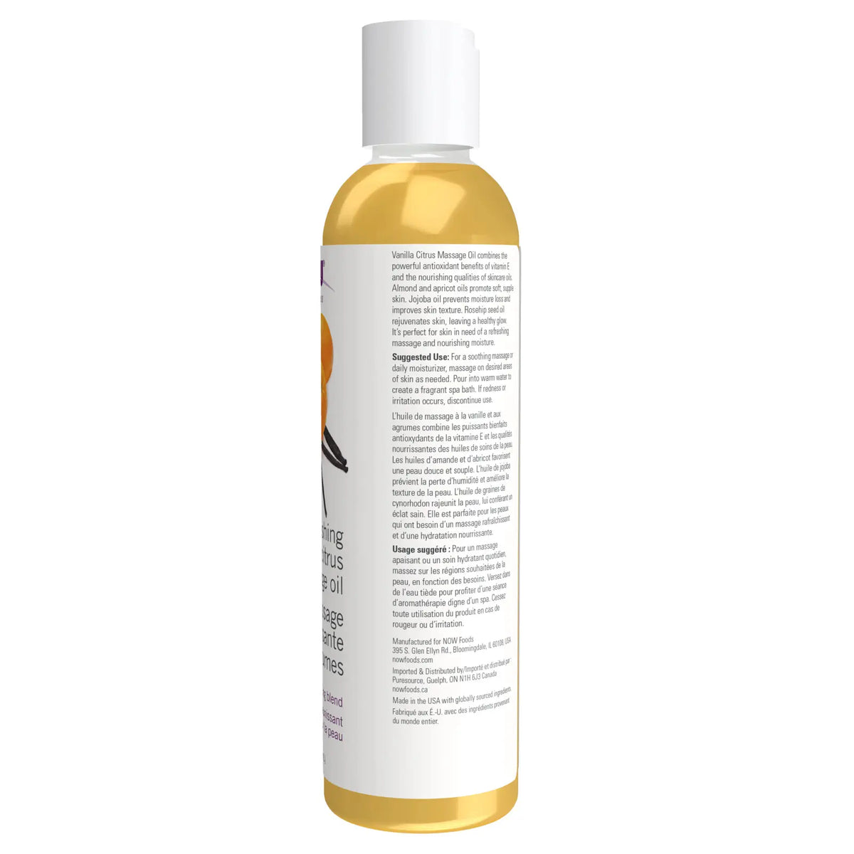 Vanilla Citrus Massage Oil