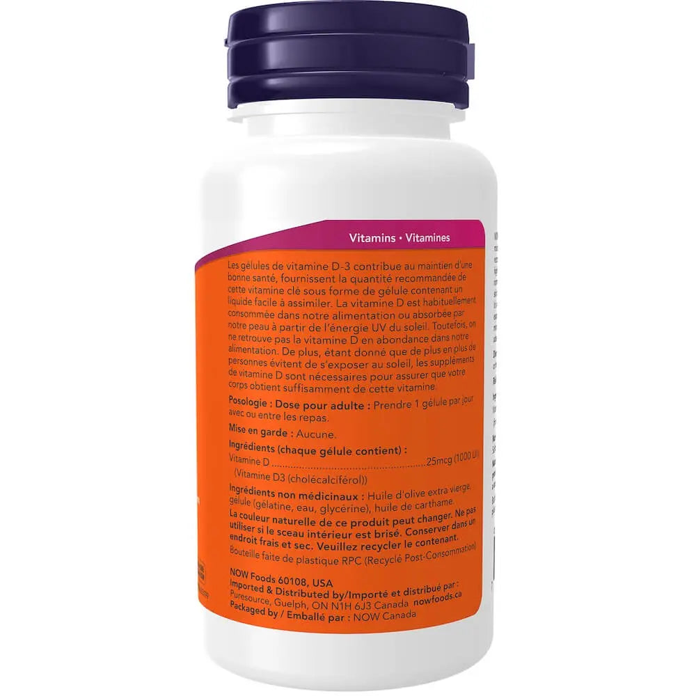 Vitamin D-3 1,000 IU Softgels