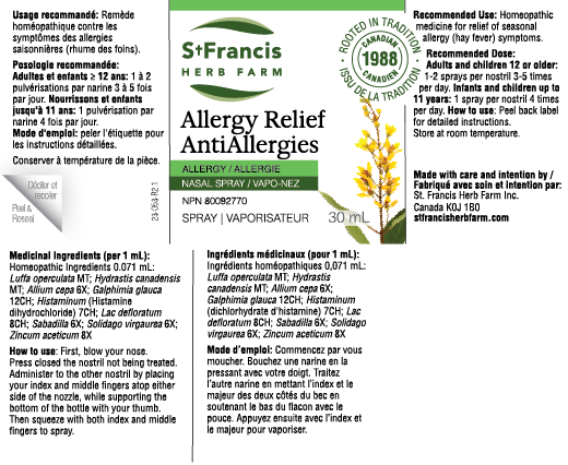 Allergy Relief Nasal Spray