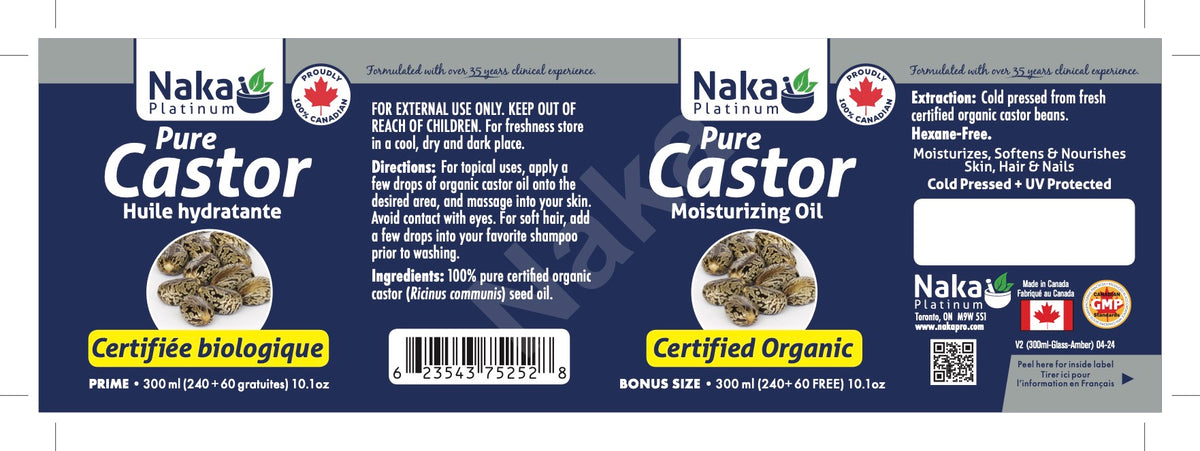 Naka Organic Castor Oil (300ml)