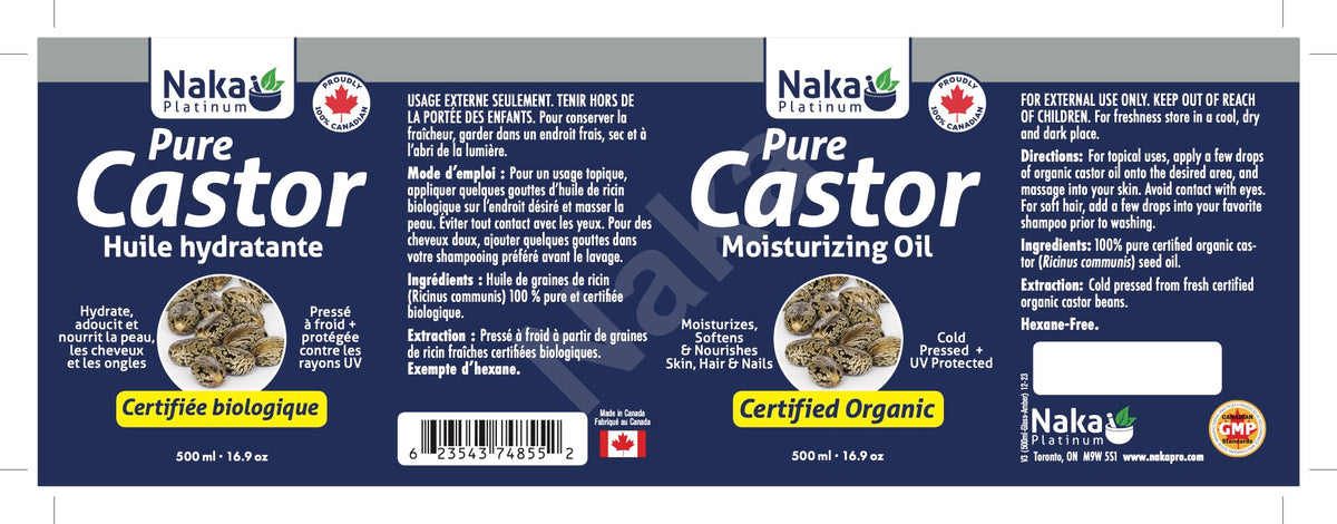 Naka Organic Castor Oil (500ml)
