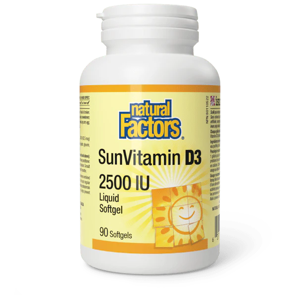SunVitamin D3 Softgels 2500 IU
