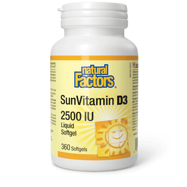 SunVitamin D3 Softgels 2500 IU