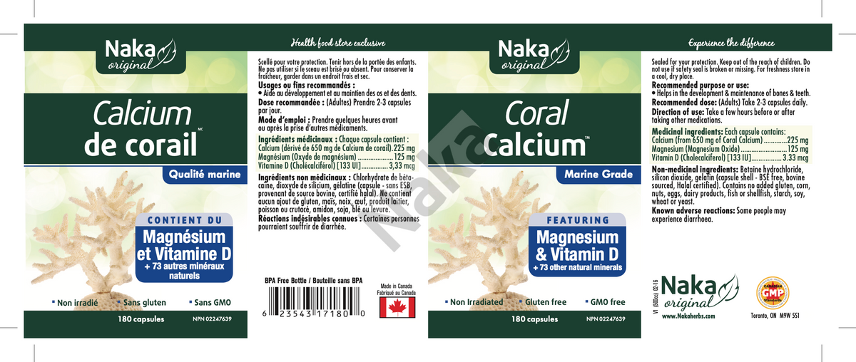 Naka Coral Calcium (90 capsules)