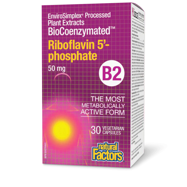 BioCoenzymated Riboflavin 5’-phosphate B2 50 mg
