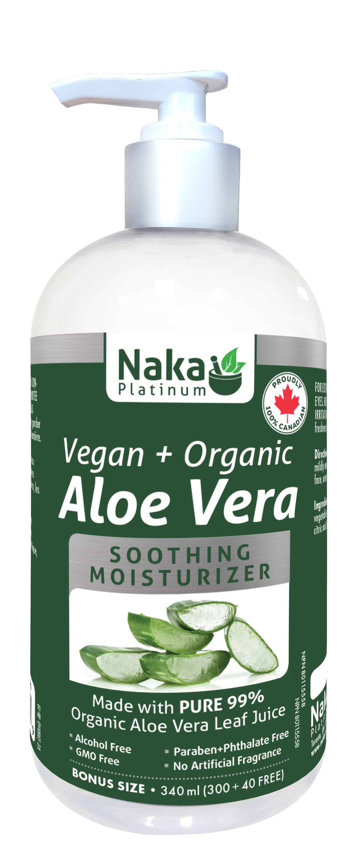 Naka Aloe Vera Moisturizer (340ml)