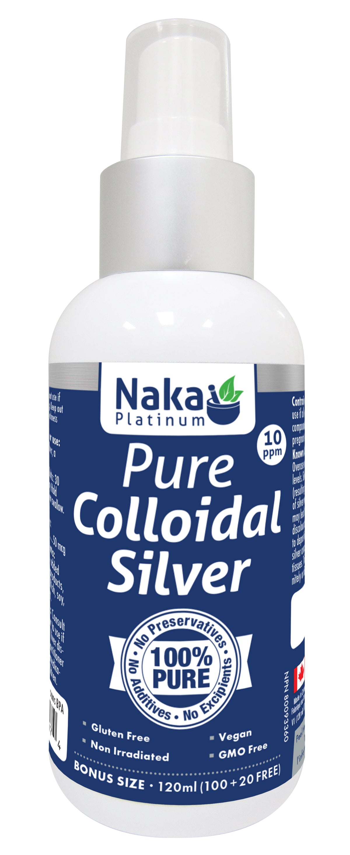 Naka Colloidal Silver Spray (120ml)