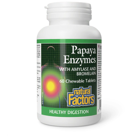 Chewable Papaya Enzymes with Amylase and Bromelain