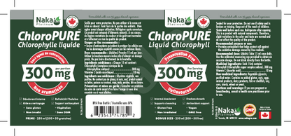 Naka ChloroPURE Liquid Chlorophyll 300mg (250ml)
