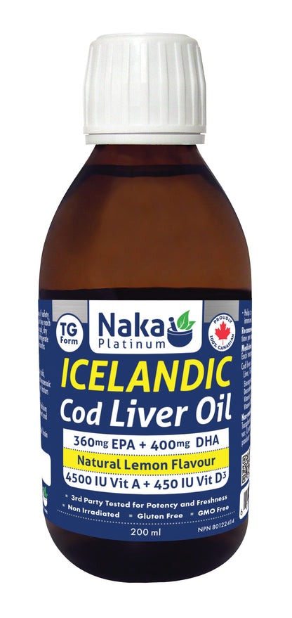 Naka Icelandic Cod Liver Oil (200ml)