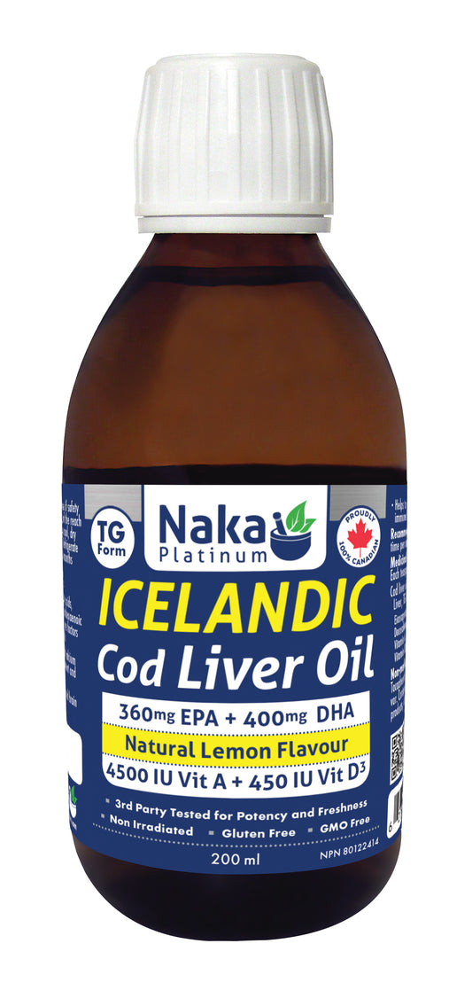 Naka Icelandic Cod Liver Oil (200ml)