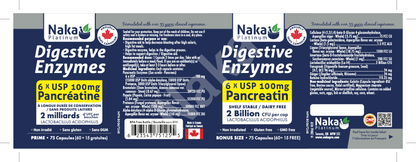 Naka Digestive Enzymes (75 capsules)