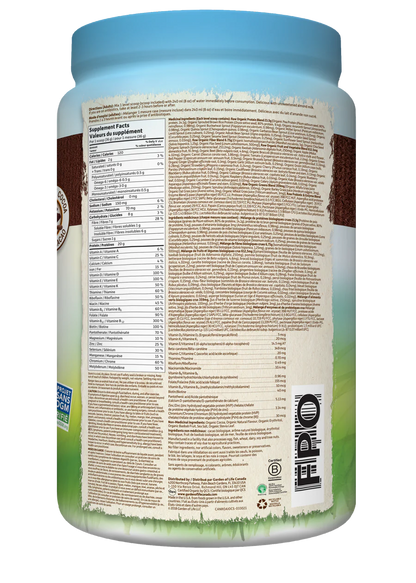 Raw Organic ALL-IN-ONE Shake - Chocolate Cacao