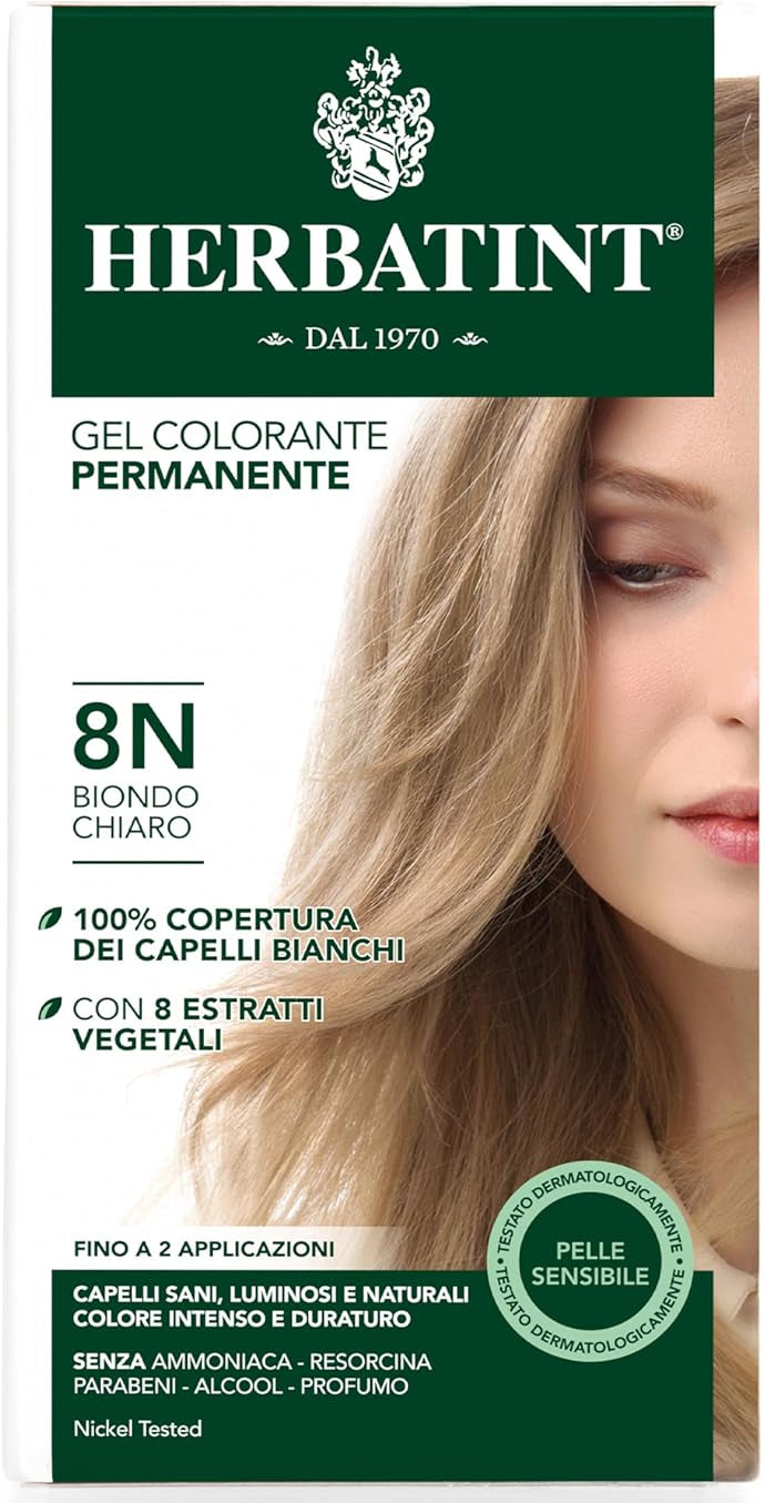 Permanent Hair Color Gel 8N Light Blonde