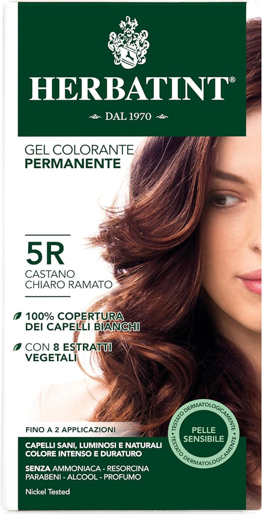 Permanent Hair Color Gel 5R Light Copper Chestnut