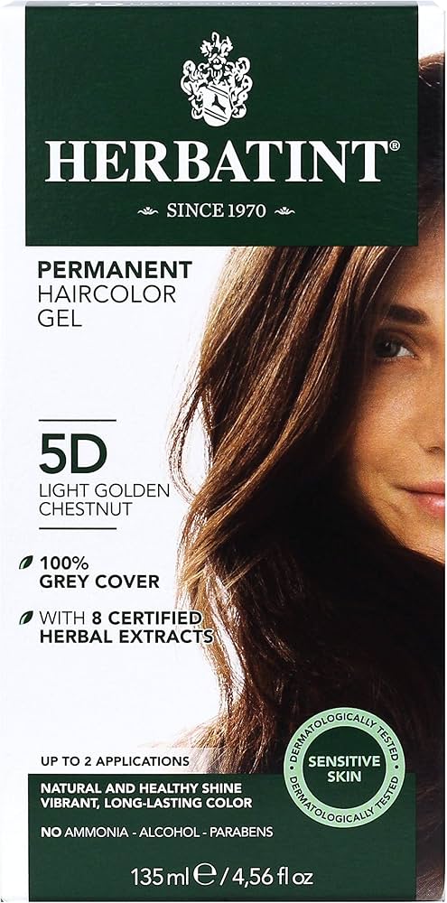 Permanent Hair Color Gel 5D Light Golden Chestnut