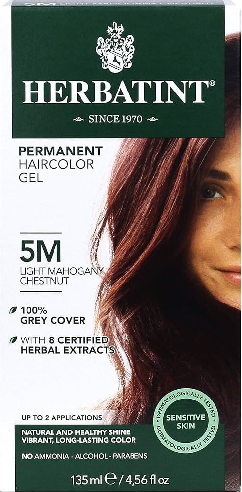 Permanent Hair Color Gel 5M Light Mahogany Chestnut