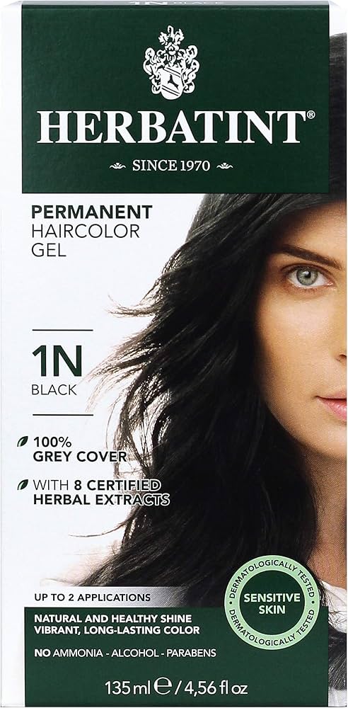 Permanent Hair Color Gel 1N Black