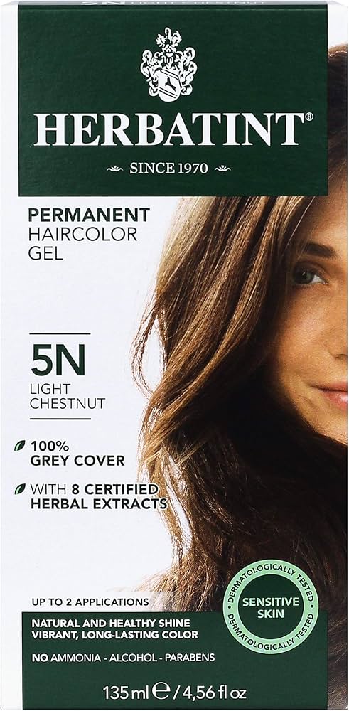 Permanent Hair Color Gel 5N Light Chestnut
