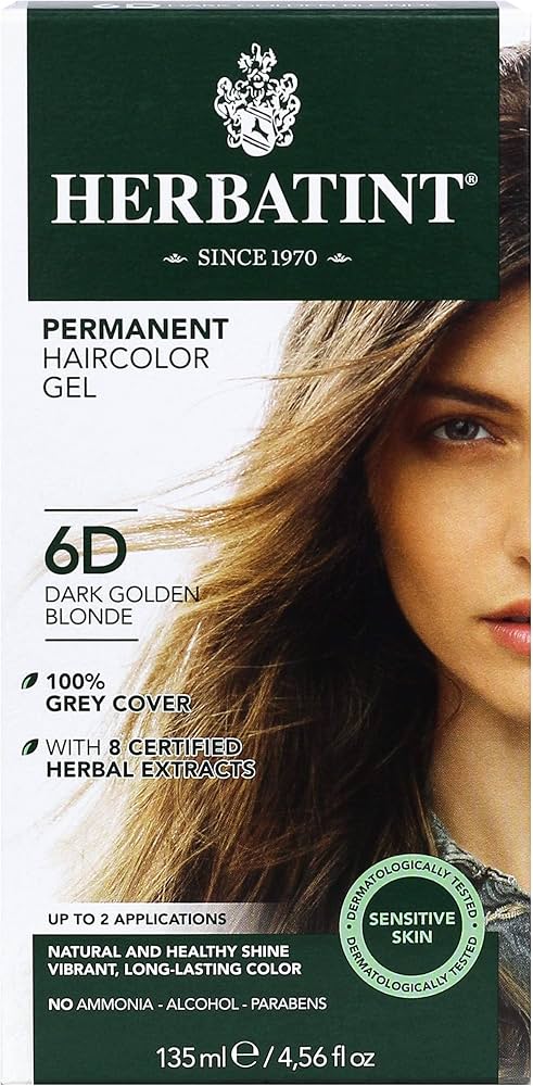 Permanent Hair Color Gel 6D Dark Golden Blonde