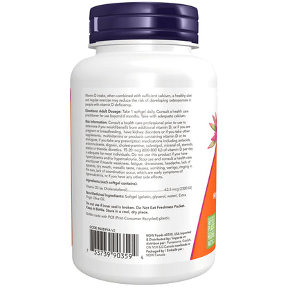 Vitamin D3 2500 IU Softgels