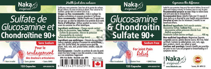 Naka Glucosamine and Chondrotin Sulfate (125 capsules)