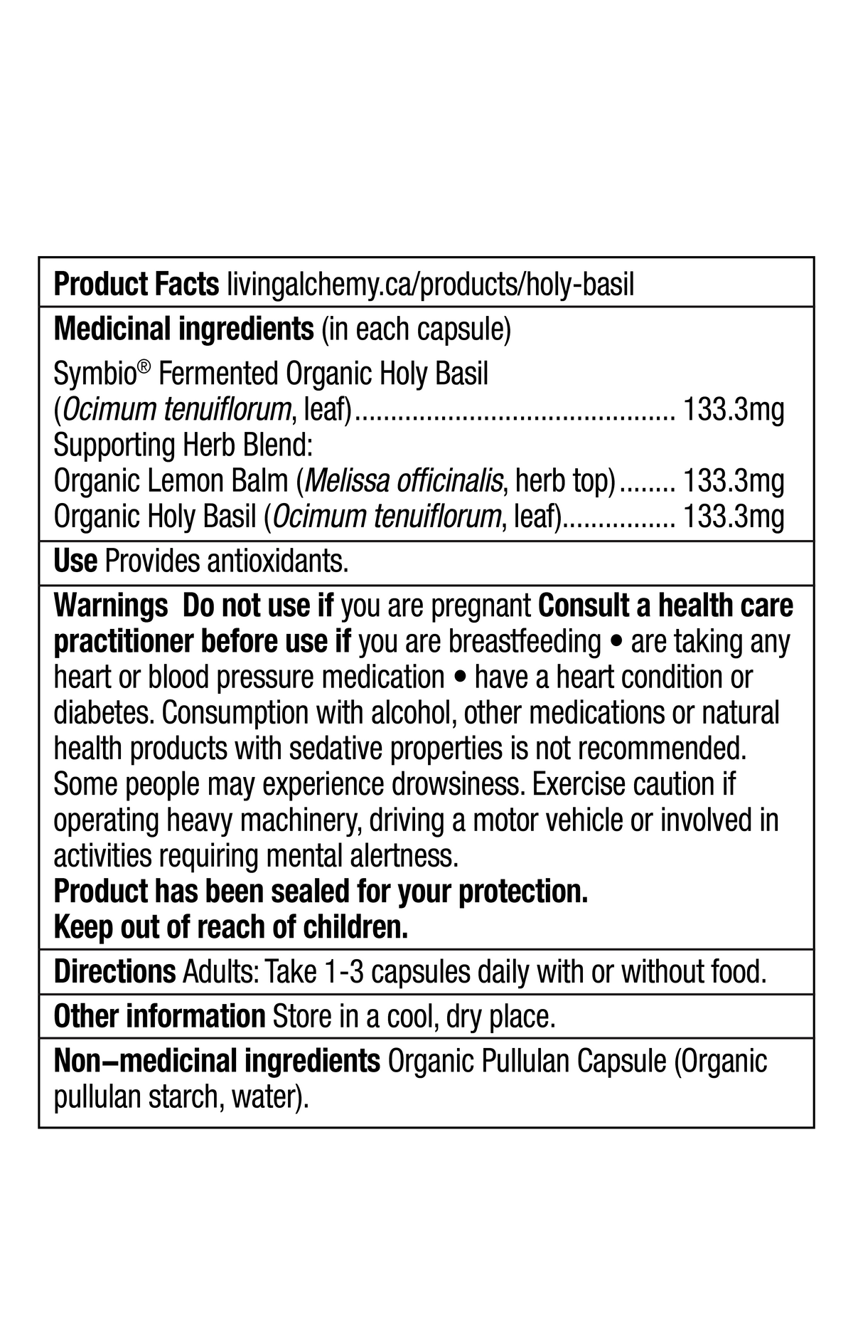 Holy Basil Alive