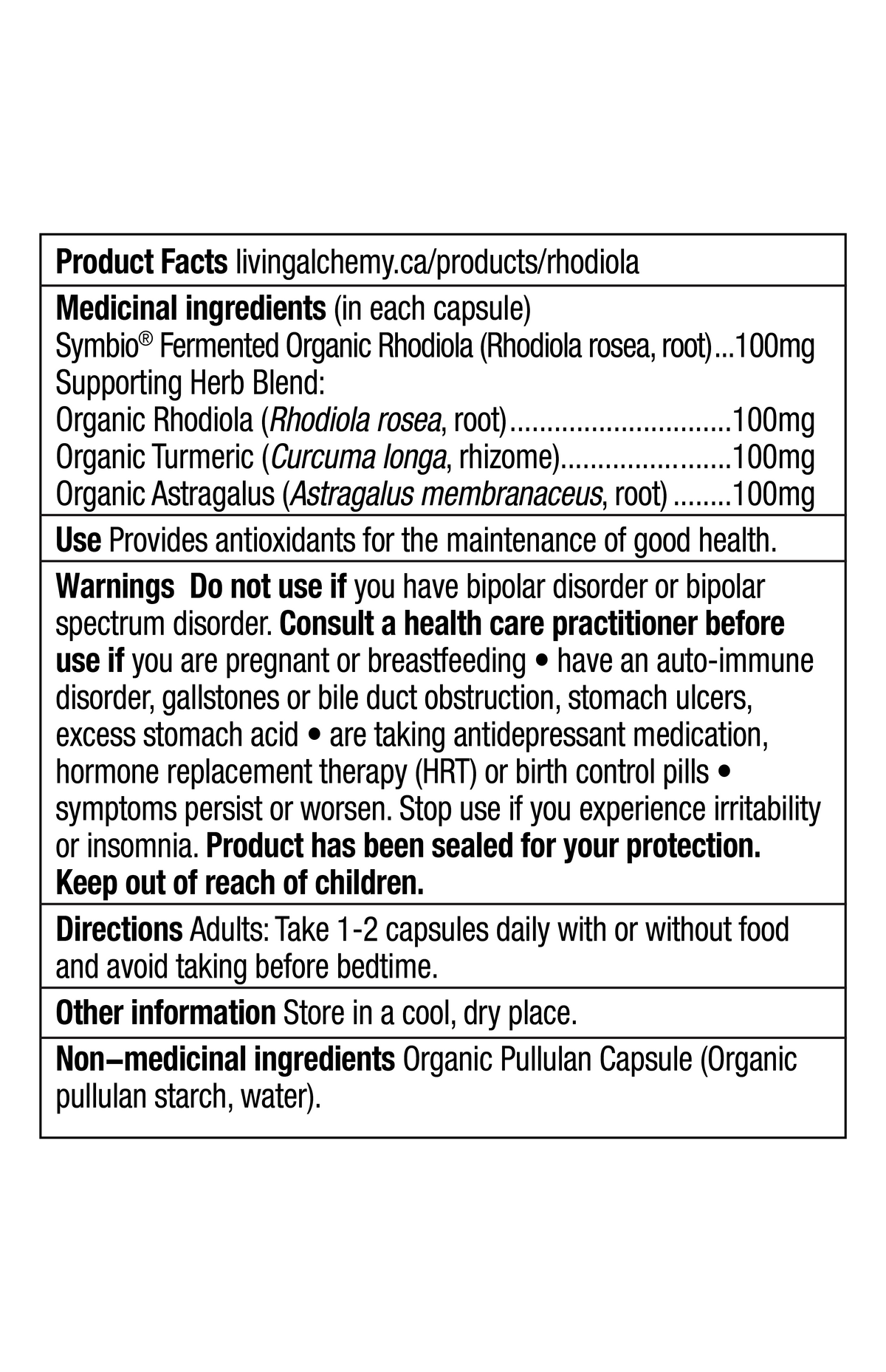 Rhodiola Alive