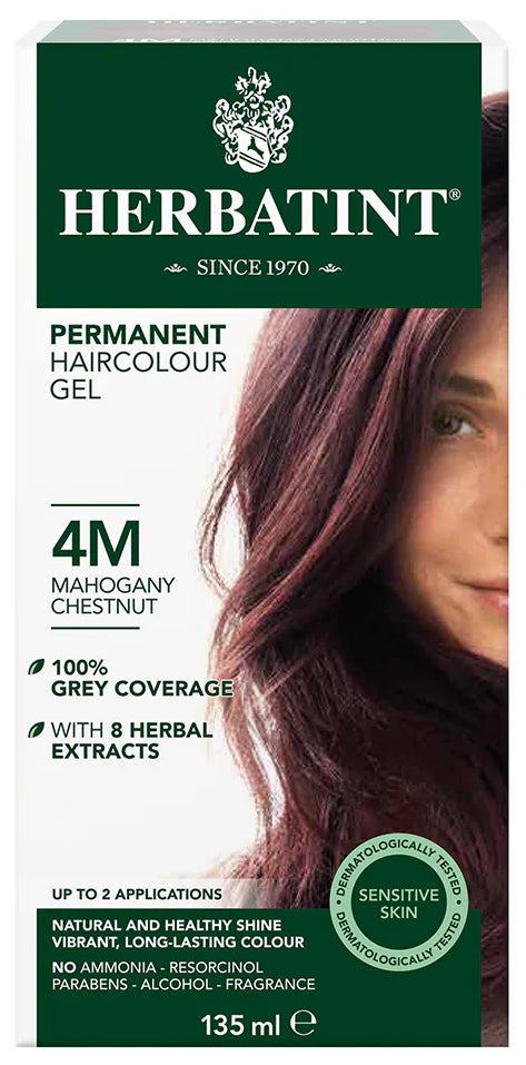 Permanent Hair Color Gel 4M Mahogany Chestnut