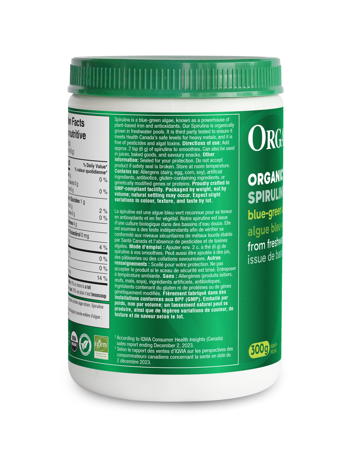 Organic Spirulina Powder