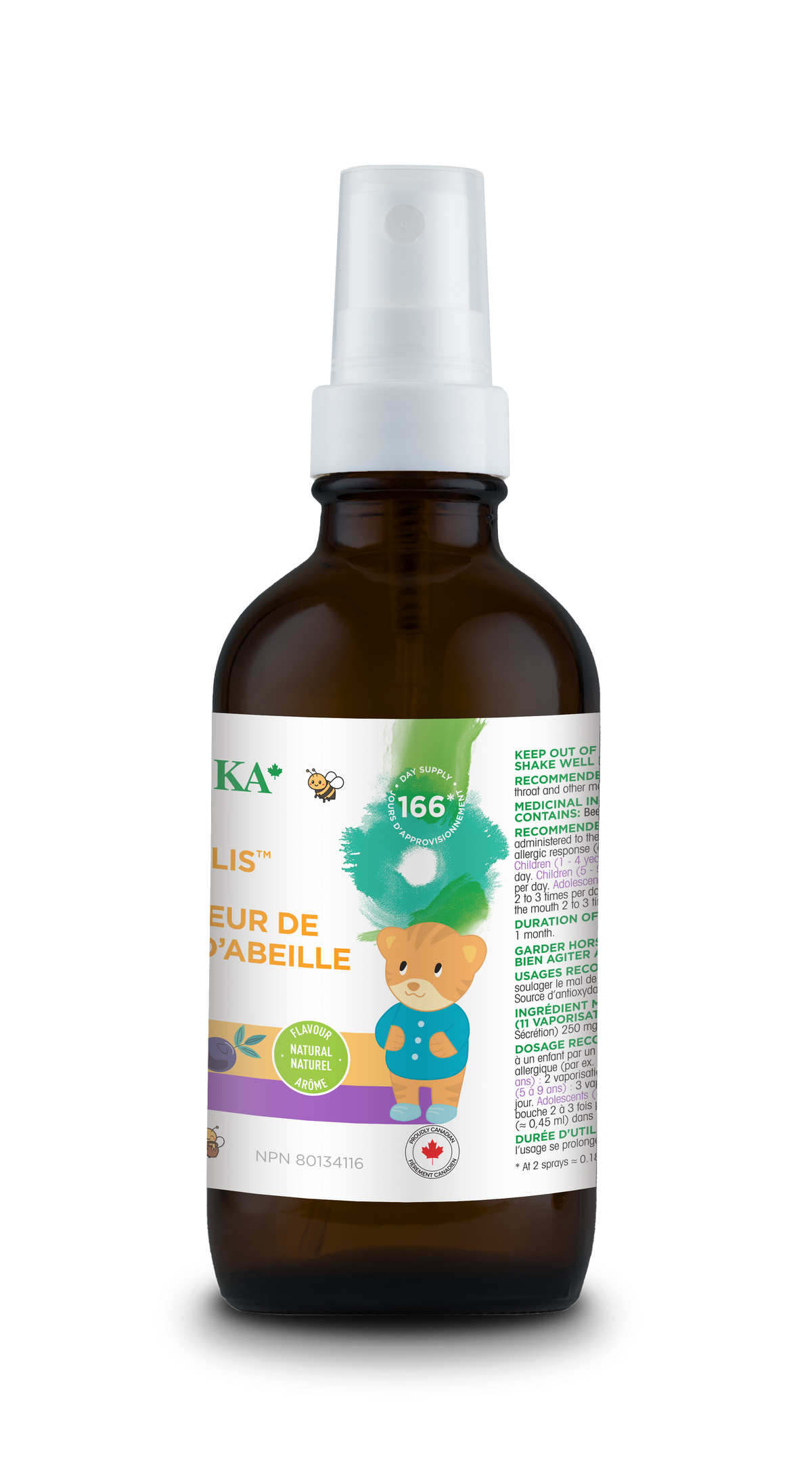 Kids Canadian Bee Propolis Spray with Elderberry