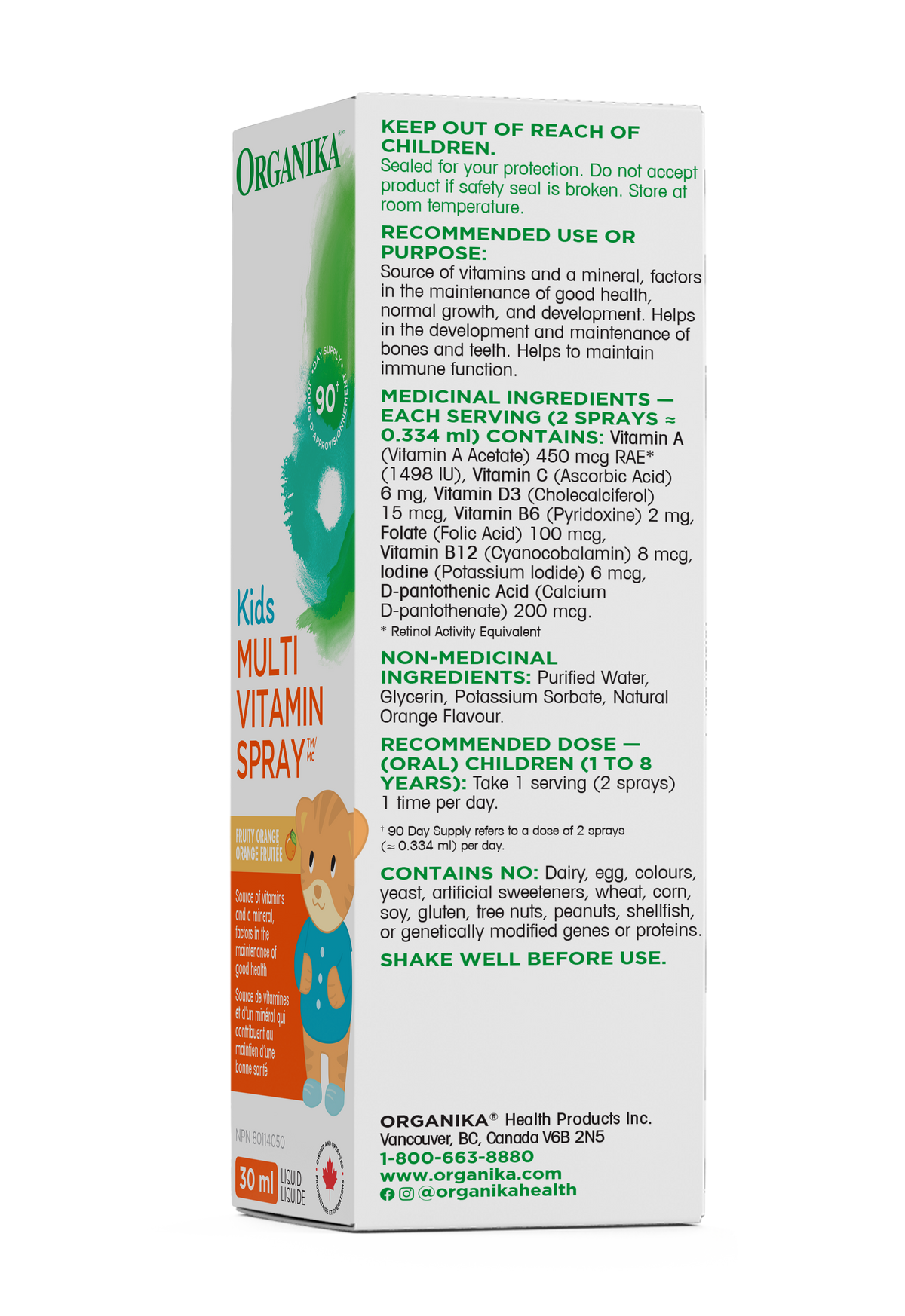 Kids Multi Vitamin Spray