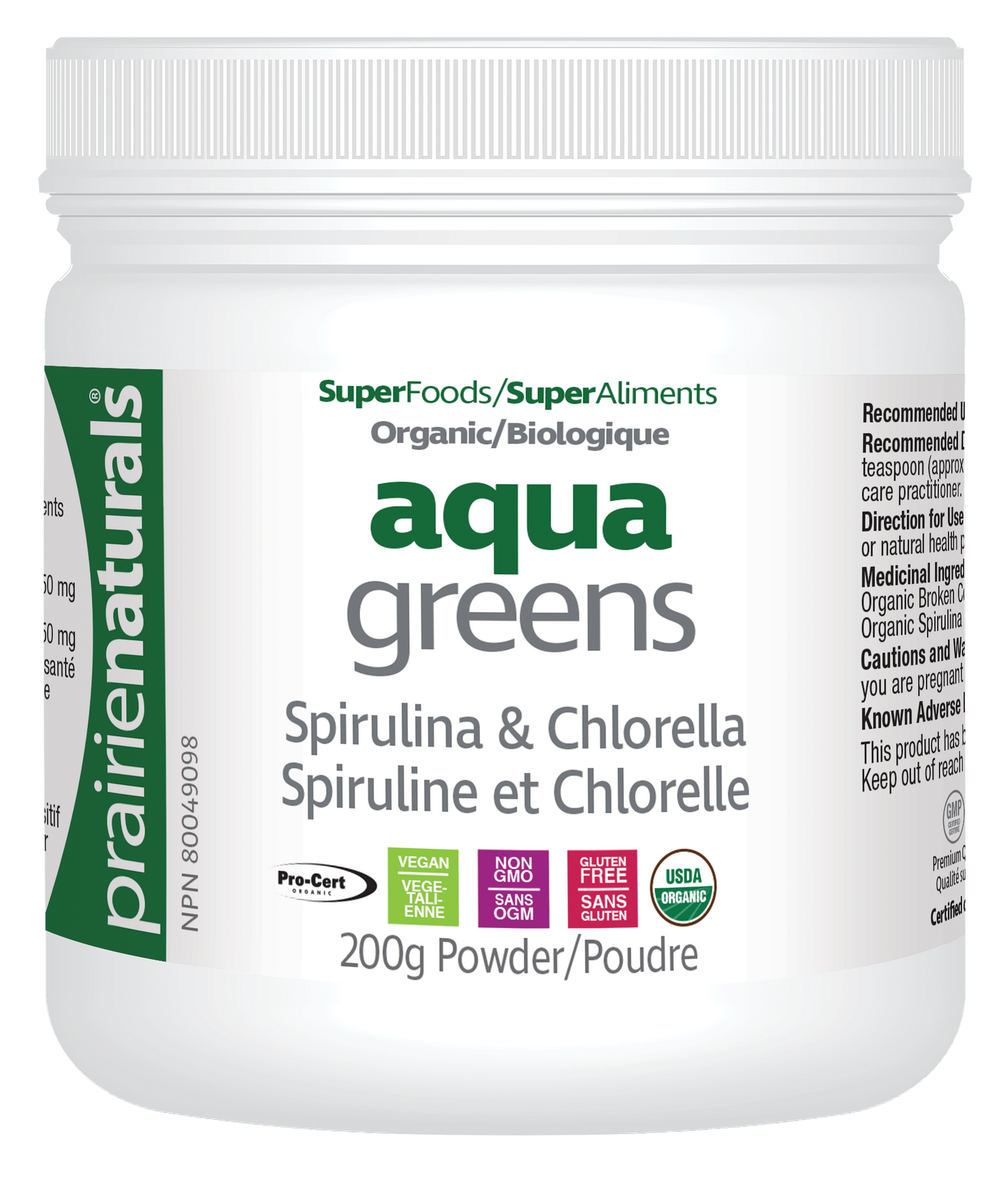 Organic Aqua Greens Powder