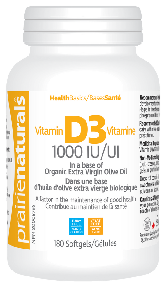 Vitamin D3 1000 IU softgels