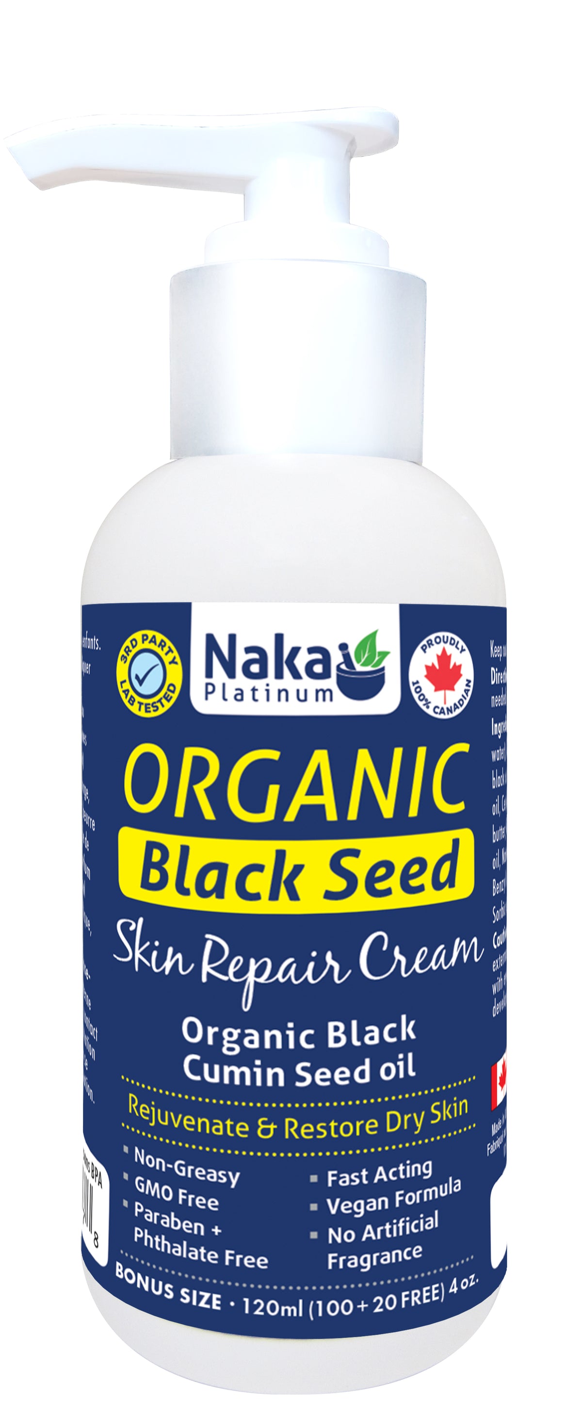 Naka Organic Black Seed Oil Cream (120ml)