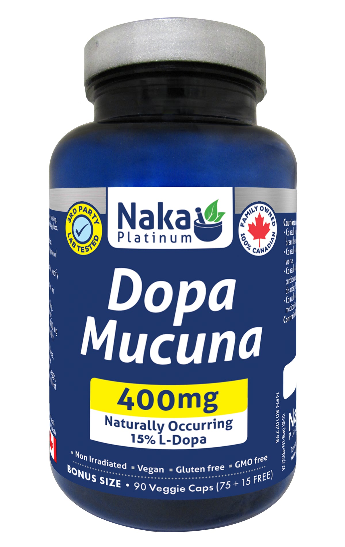 Naka Dopa Mucuna (400mg) (90 capsules)