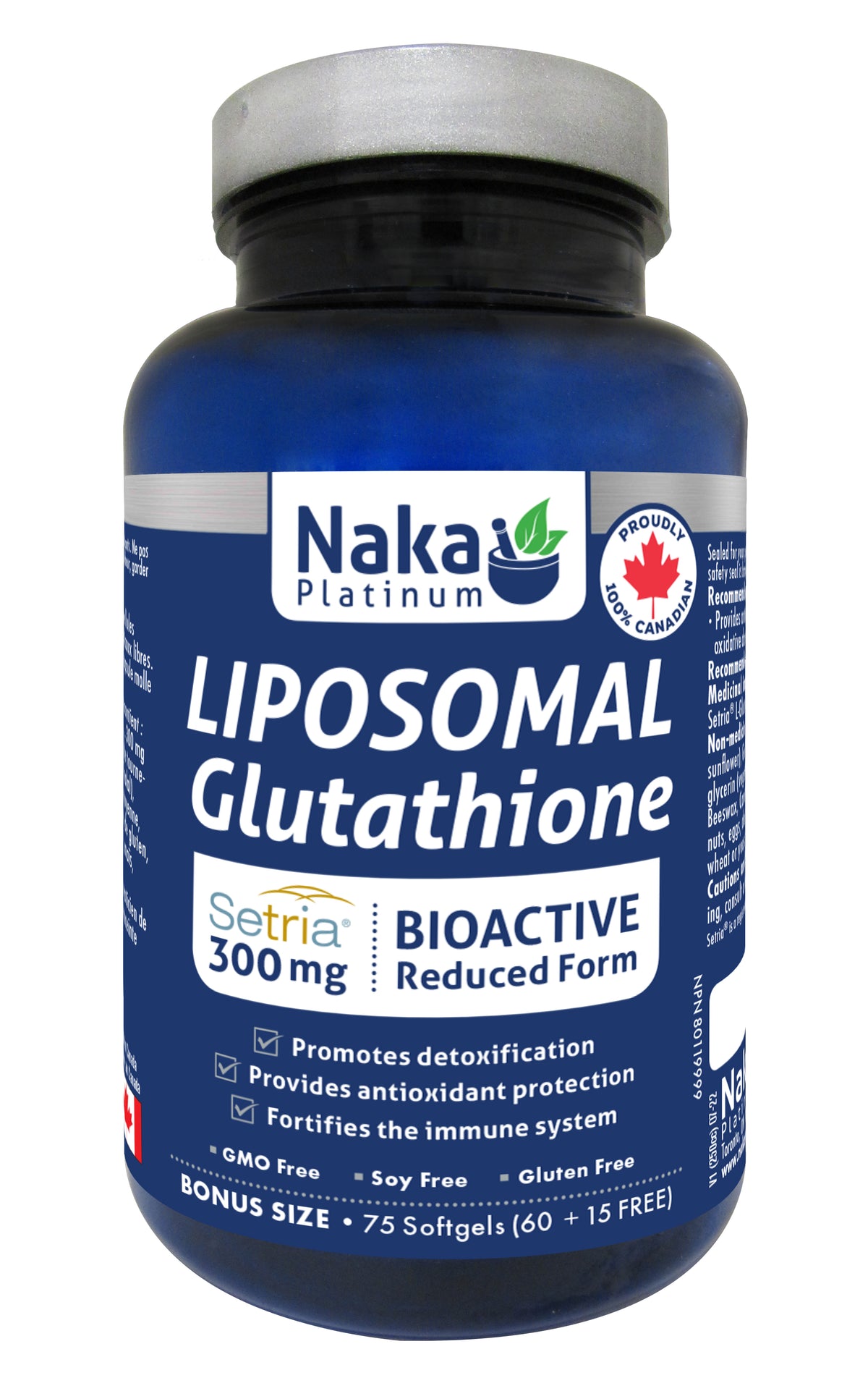 Naka Liposomal Glutathione (75 softgels)