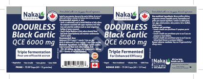 Naka Odourless Black Garlic (75 capsules)