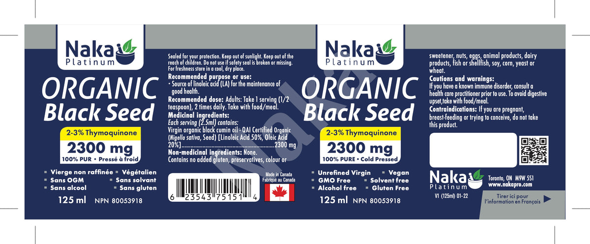 Naka Black Seed Oil (125ml)