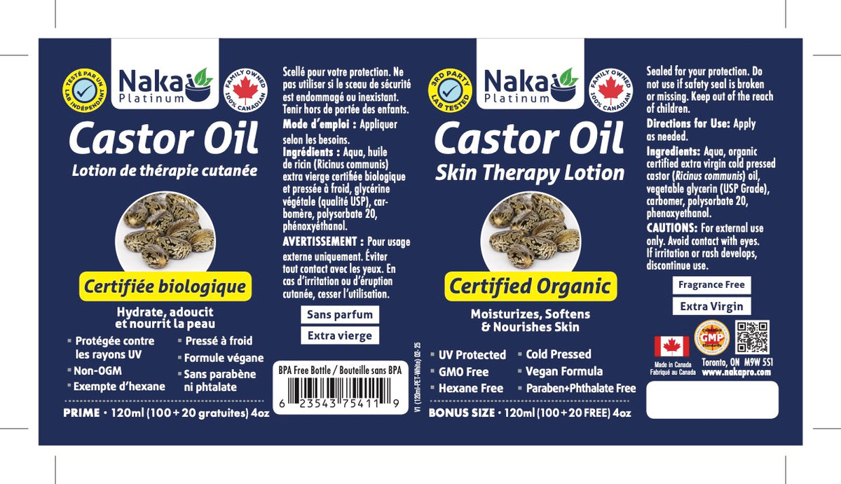 Naka Castor Oil Lotion (120ml)