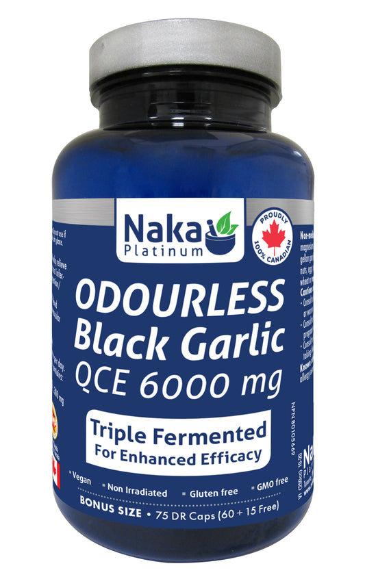 Naka Odourless Black Garlic (75 capsules)