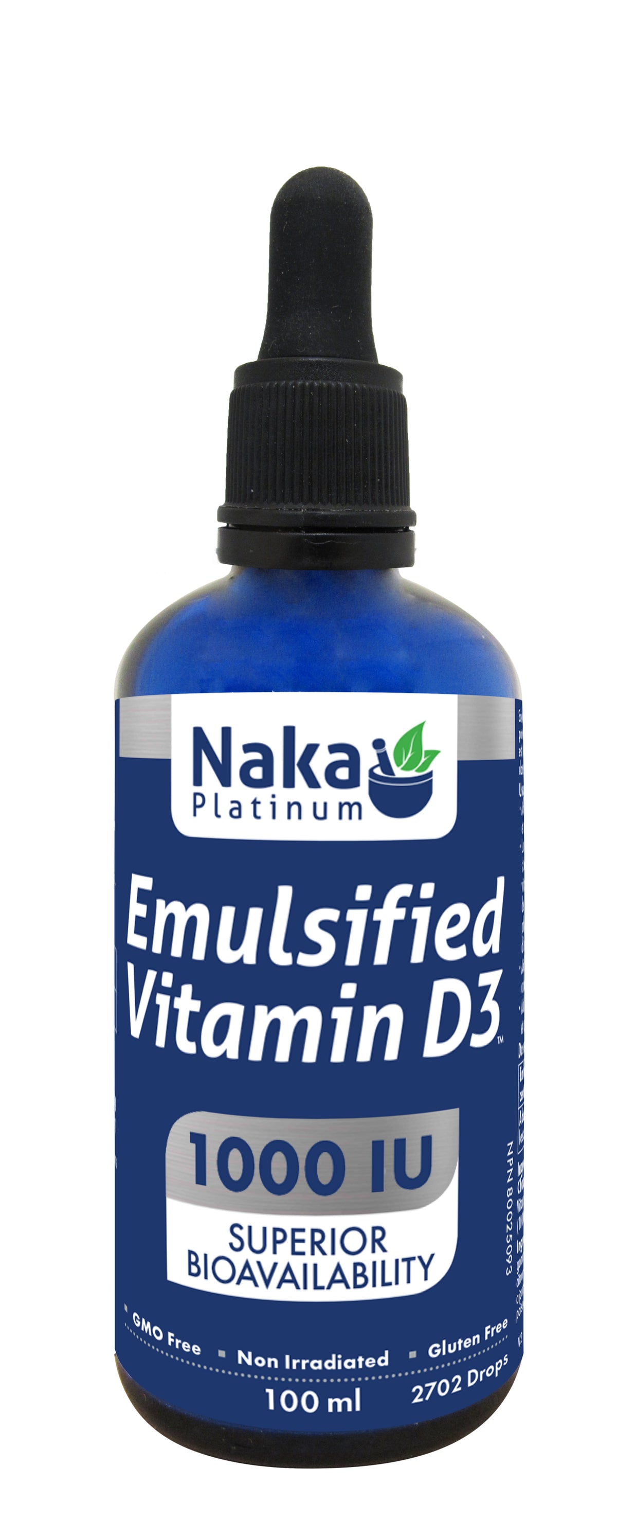 Naka Emulsified Vitamin D Drops (100ml)