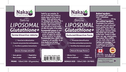 Naka Liposomal Glutathione+ (120ml)