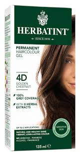 Permanent Hair Color Gel 4D Golden Chestnut